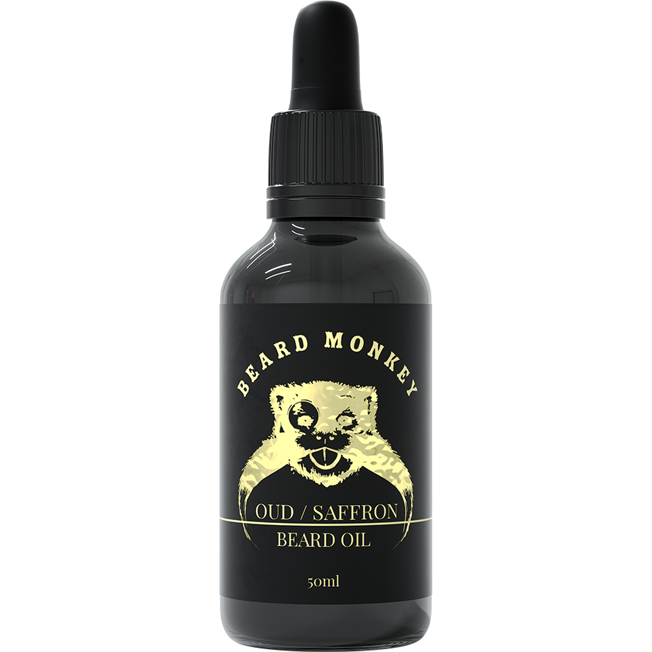 Oud & Saffron Beard Oil, 50 ml Beard Monkey Skäggolja & Skäggvax