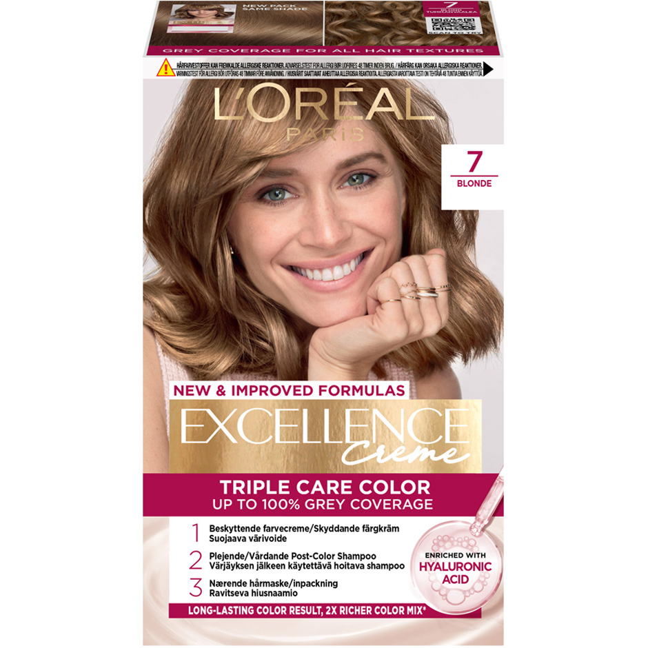 Excellence Crème 7 Blond  L’Oréal Paris Blondering & blekning