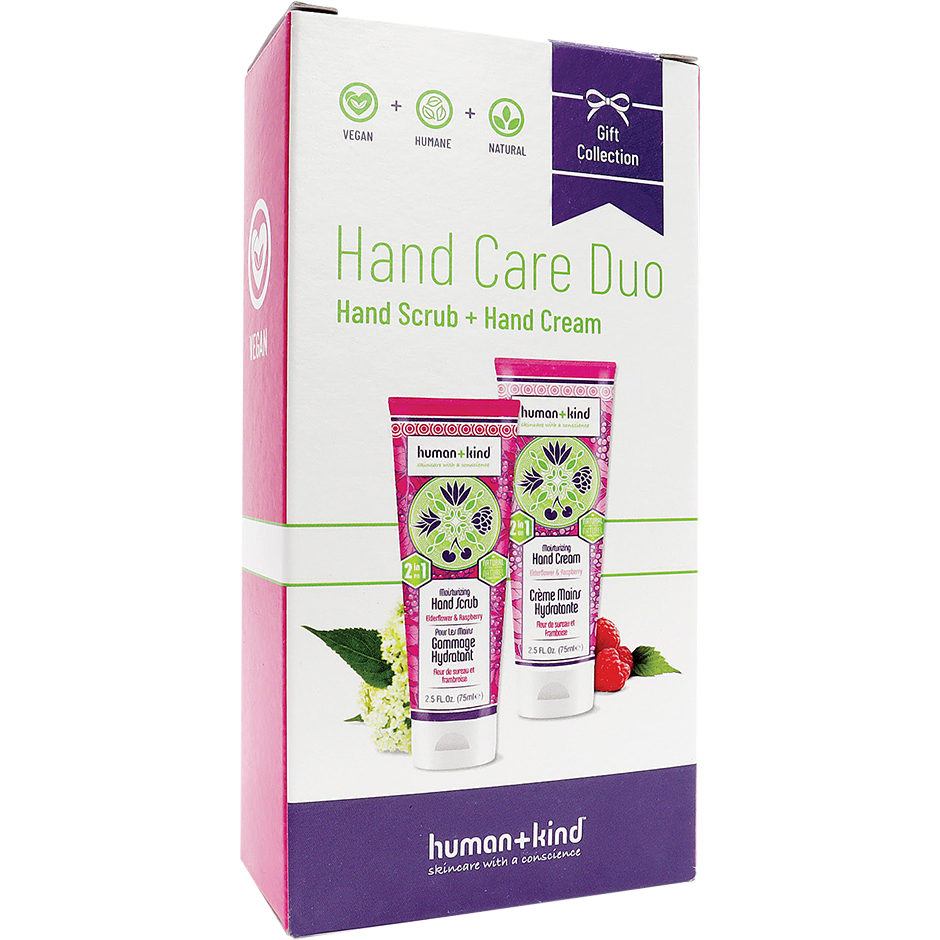 Hand cream+Hand Scrub Duo Elderflower,  Human+Kind Handkräm