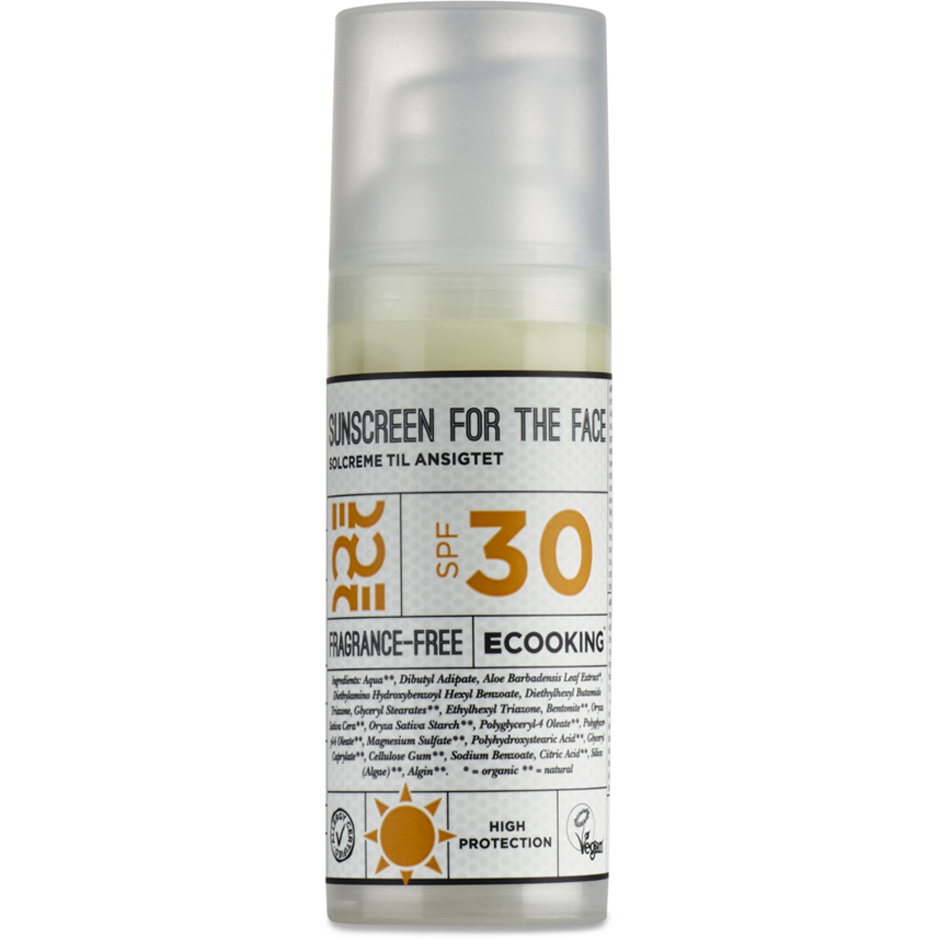 Sunscreen Face SPF 30, 50 ml Ecooking Solskydd & Solkräm