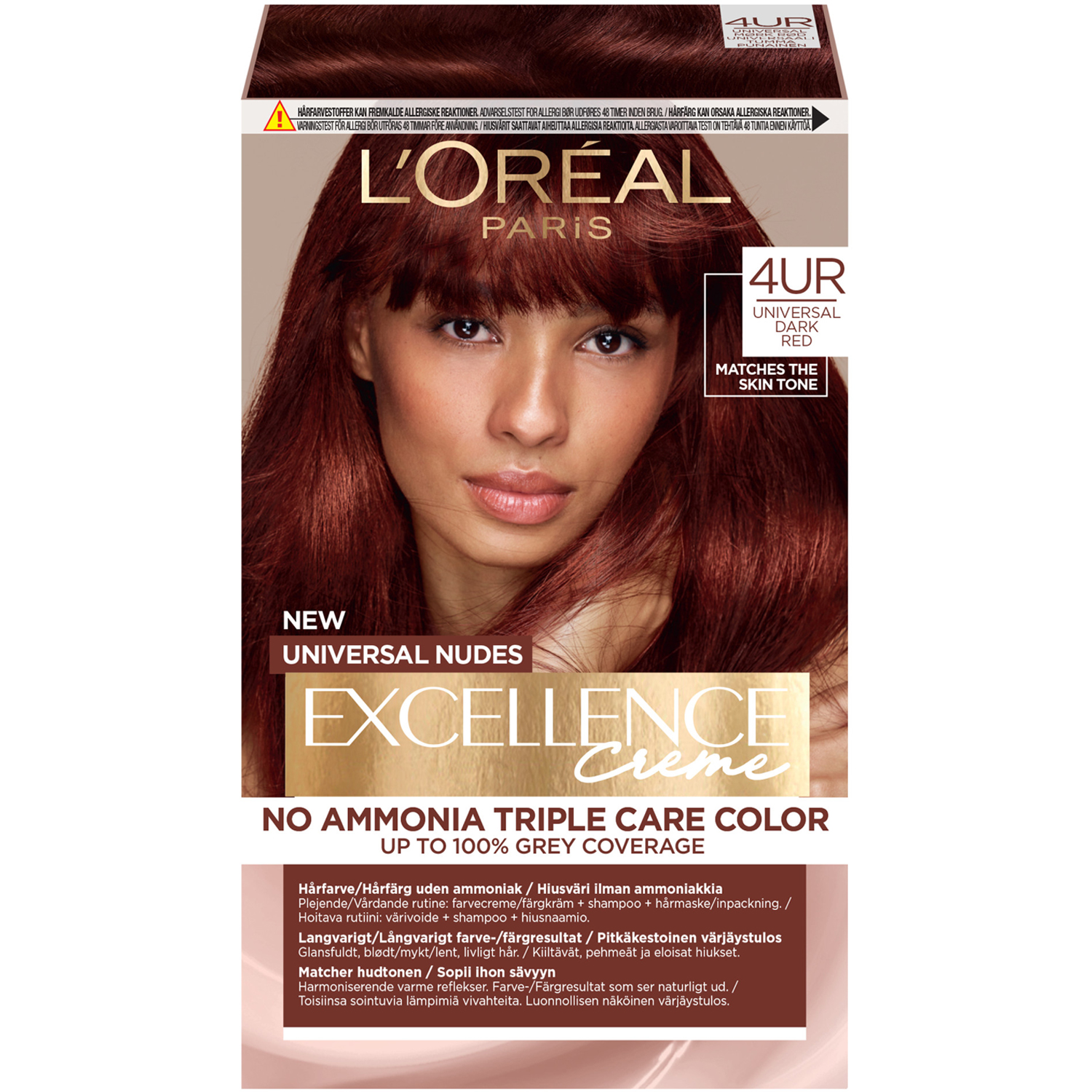 L'Oréal Paris Excellence Universal Nudes Dark Red 030 - 1 stk