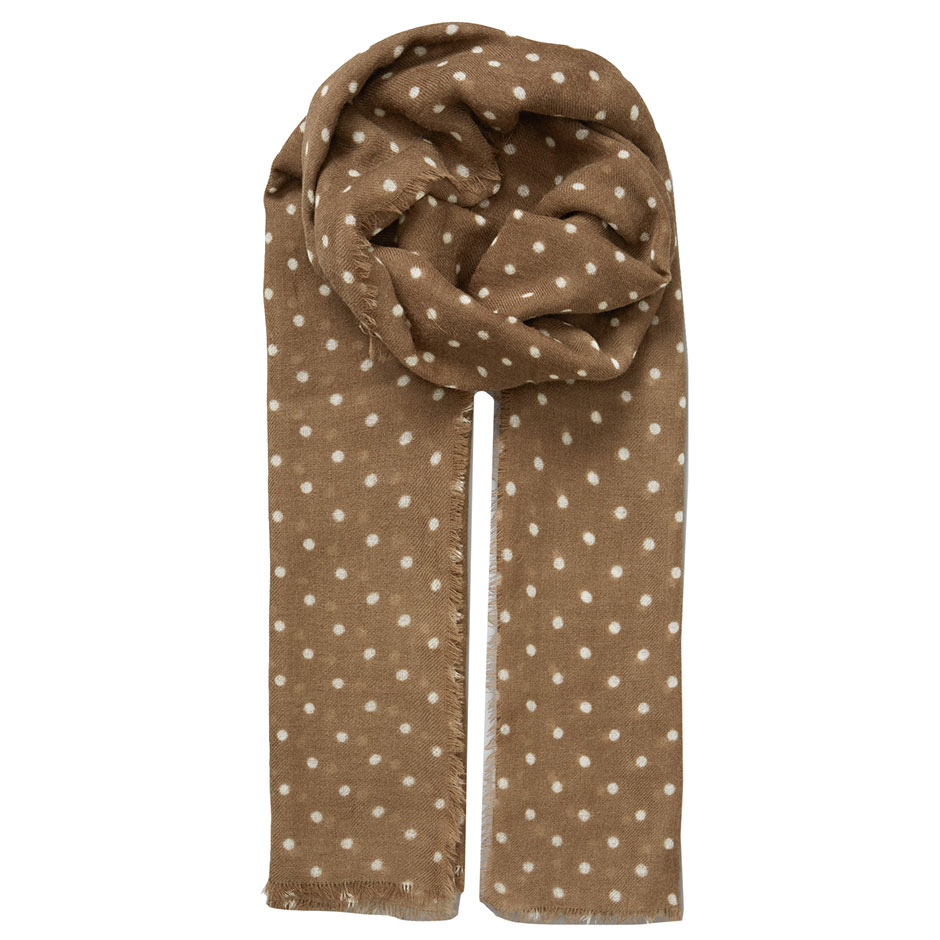 Dot Wica Scarf Decadent Chocolate,  Becksöndergaard Halsdukar & Sjalar