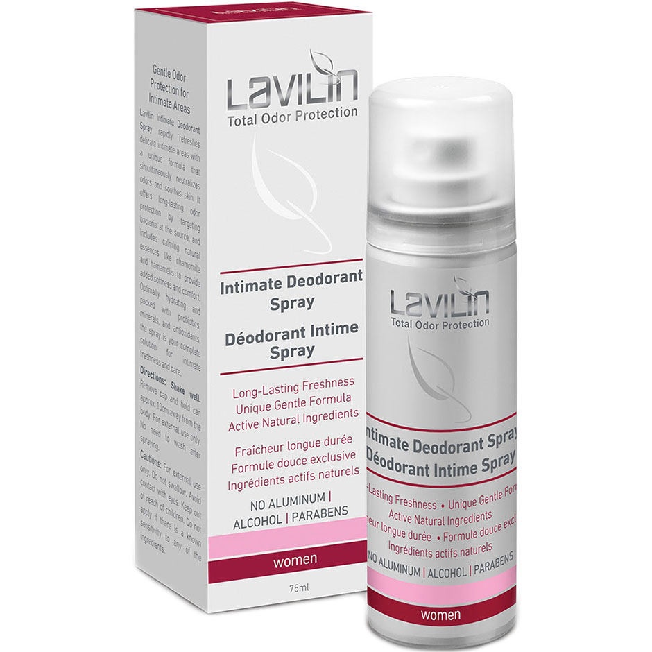 Köp Intimate Deodorant Spray, With Probiotics 75 ml Lavilin Intimvård fraktfritt