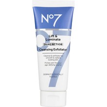 No7 Lift & Luminate Dual Action Cleansing Exfoliator for Refreshed Skin, Luminosity