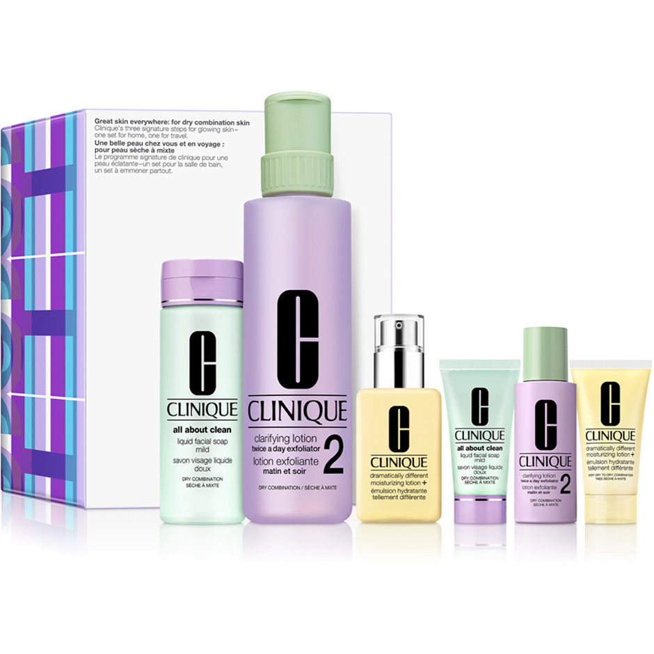 Great Skin Everywhere: For Dry Combination Skin Set,  Clinique Ansikte