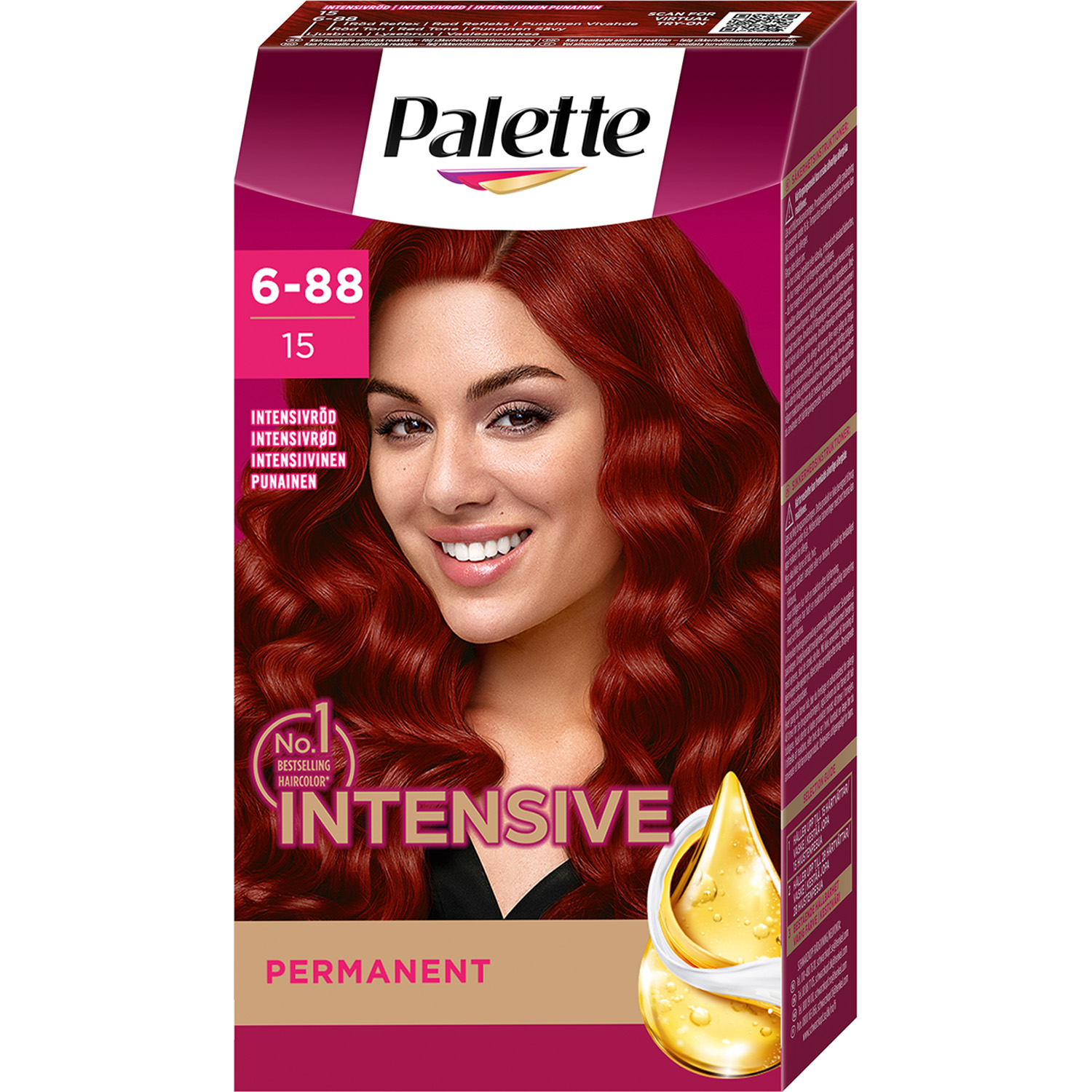 Köp Hair Colour, No. 15 Intense Red MOOD Färg fraktfritt