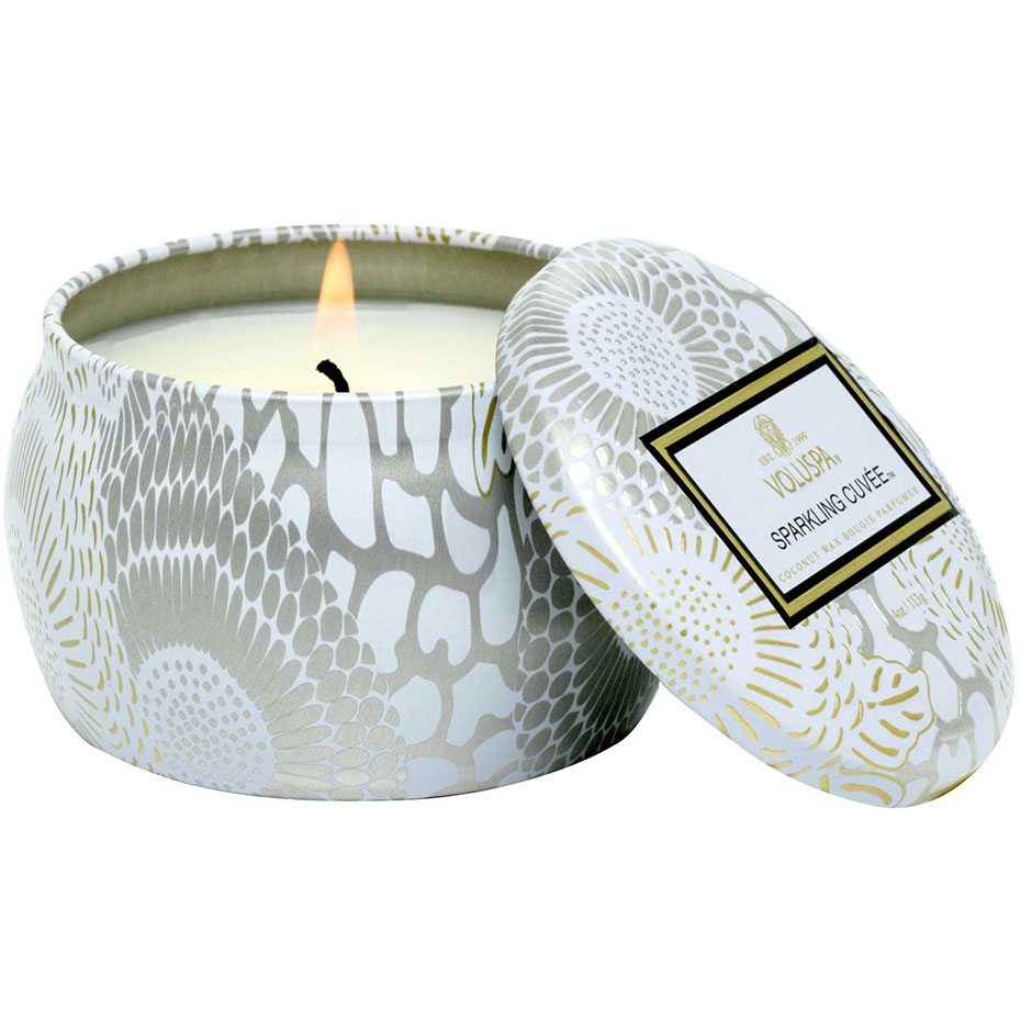Produktfoto för Voluspa Mini Tin Candle Sparkling Cuvée 25h - 113 g