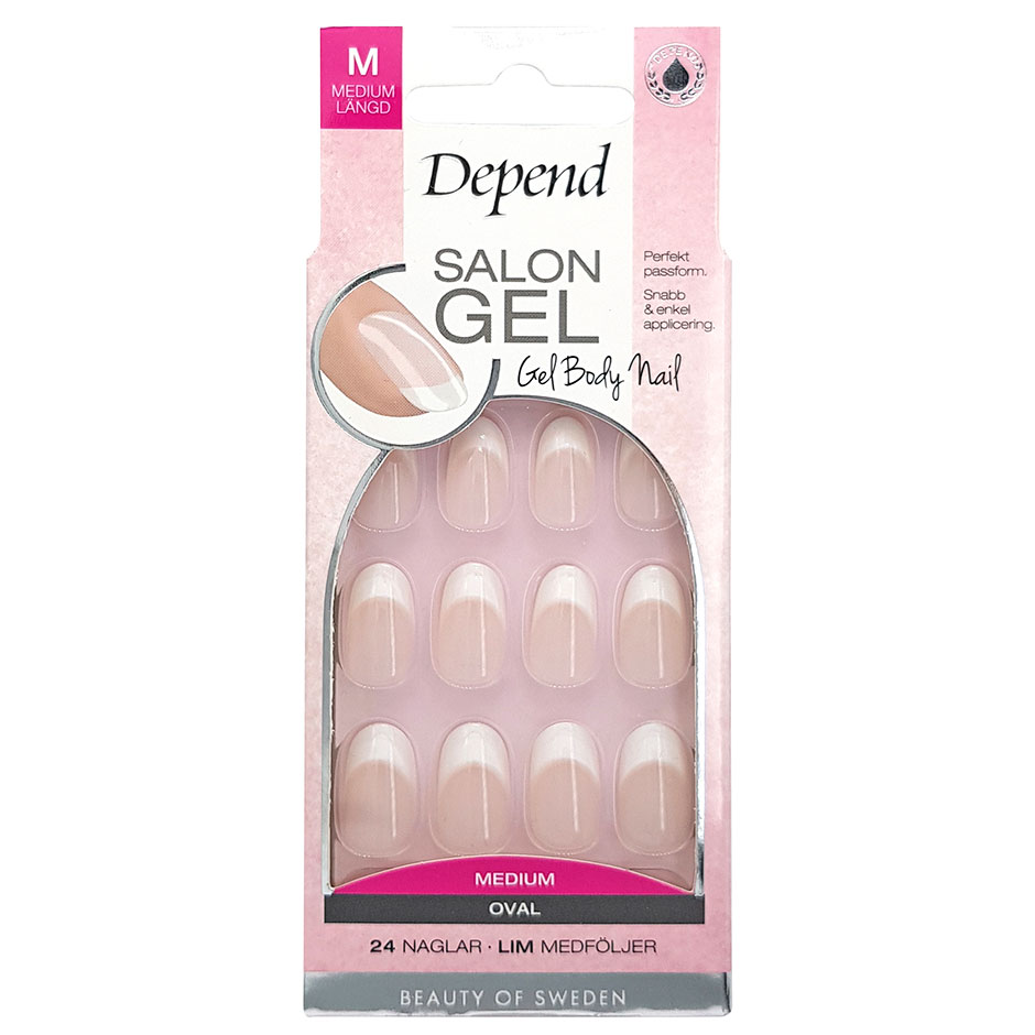 Salon Gel Nude Oval,  Depend Lösnaglar