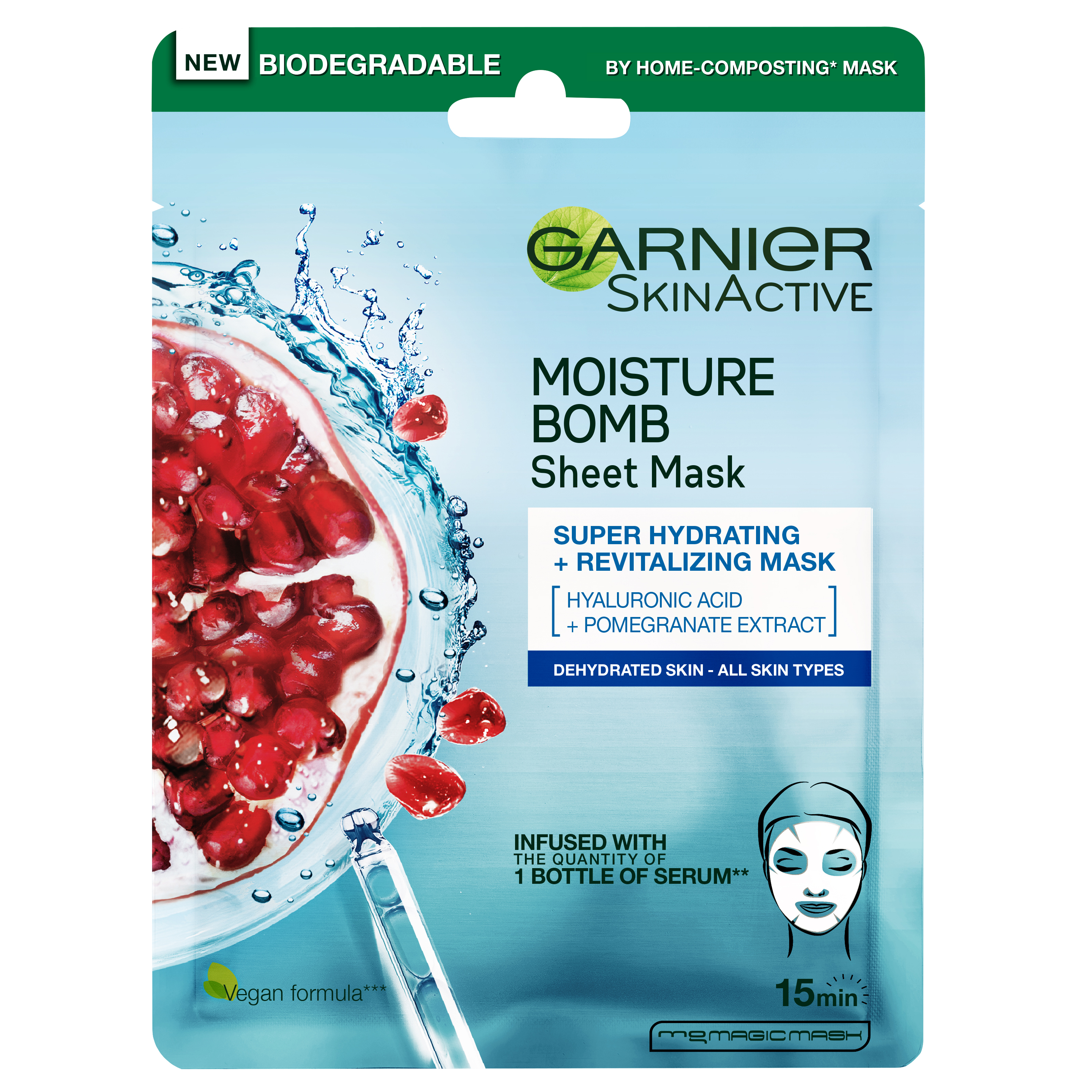 Moisture Bomb Super-Hydrating Revitalising Mask  Garnier Ansiktsmask