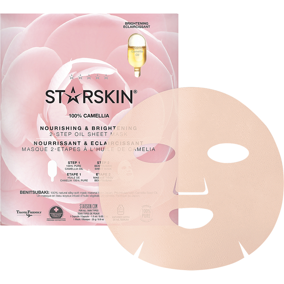 100% Camellia Nourishing & Brightening, 25 g Starskin Ansiktsmask
