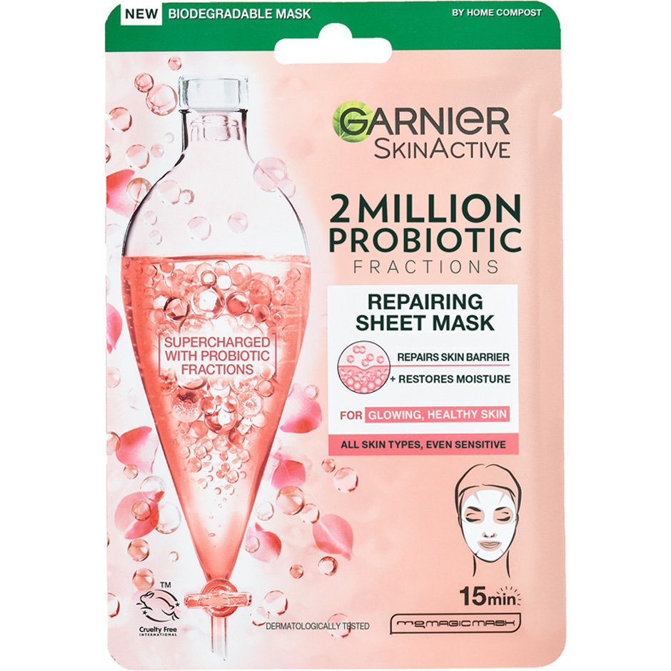SkinActive 2 Million Probiotics Fractions, 22 g Garnier Ansiktsmask
