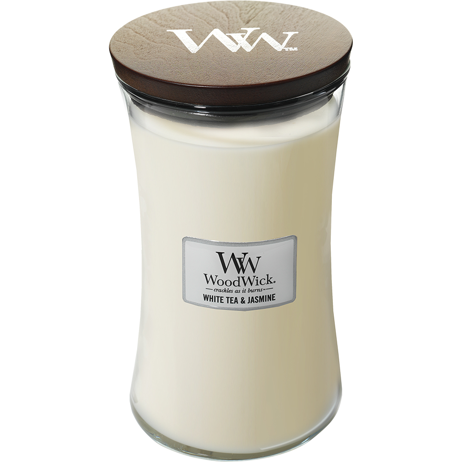 White Tea & Jasmine,  WoodWick Doftljus