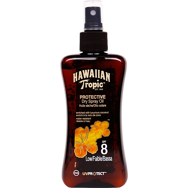 Hawaiian Tropic Protective Dry Spray Oil, SPF 8, 200 ml Hawaiian Tropic Solskydd & Solkräm