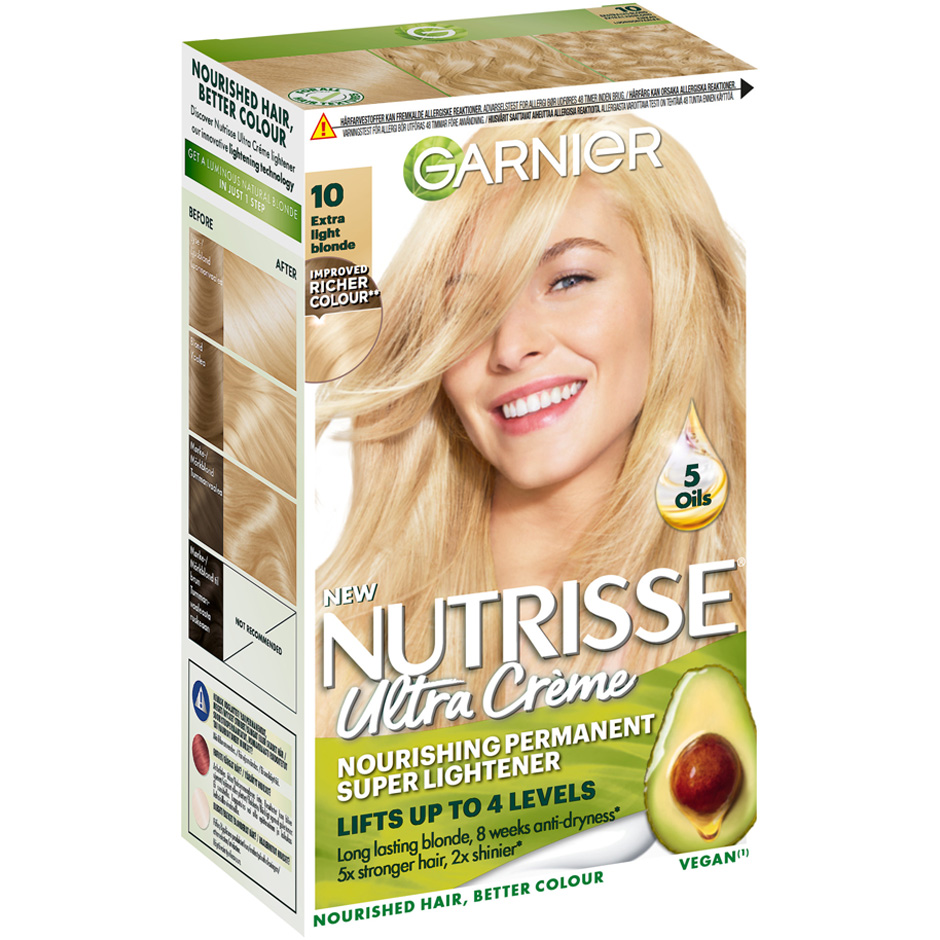 Garnier Nutrisse Cream 10 Camomille Extra Ljusblond, Garnier Hårfärg