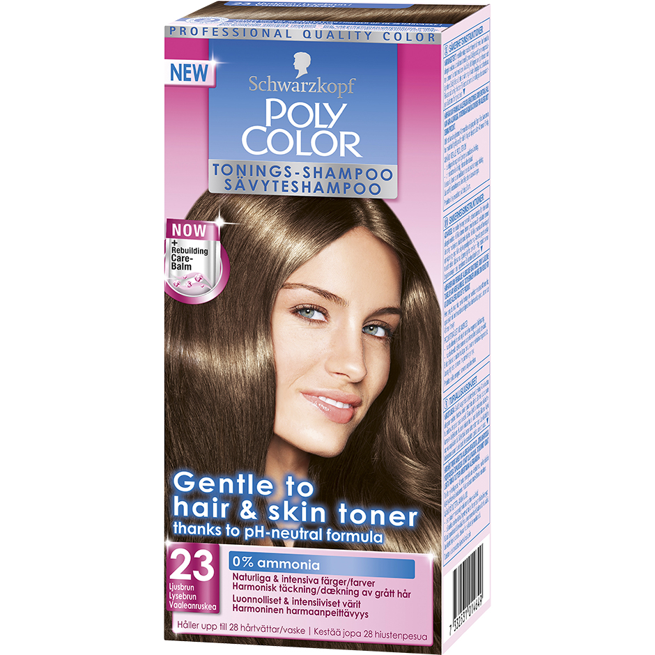 Köp Schwarzkopf Poly Color Tonings-Shampoo, 23 - Ljusbrun, 23 Ljusbrun Schwarzkopf Toning fraktfritt